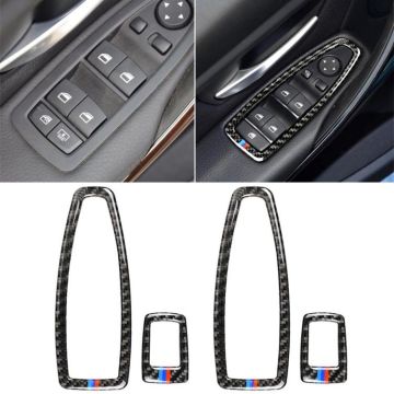 Three Color Carbon Fiber Car Lifting Panel Decorative Sticker for BMW F20 / F21 2012-2016 / F30 2013-2015 / F34 2013-2016