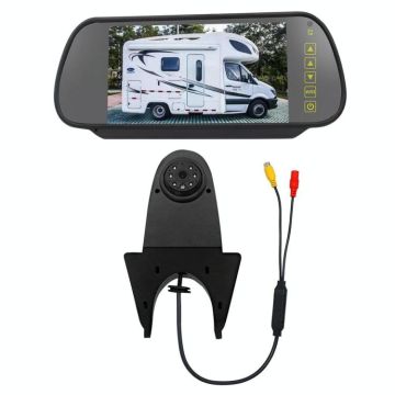 PZ506 Car Waterproof Reversing View Camera + 7 inch Rearview Monitor for Mercedes Benz