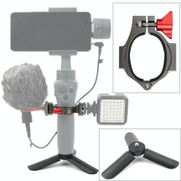 Mini Tripod Mount + Flashlight Extension Bracket  for DJI OSMO Mobile 2