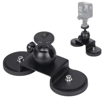 Car Suction Cup Mount Bracket for GoPro Hero11 Black / HERO10 Black / HERO9 Black / HERO8 Black /7 /6 /5 /5 Session /4 Session /4 /3+ /3 /2 /1, Xiaoyi and Other Action Cameras,, Size: M(Black)