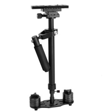 YELANGU S60N Aluminum  Handheld Stabilizer for Camcorder DV Video Camera DSLR(Black)