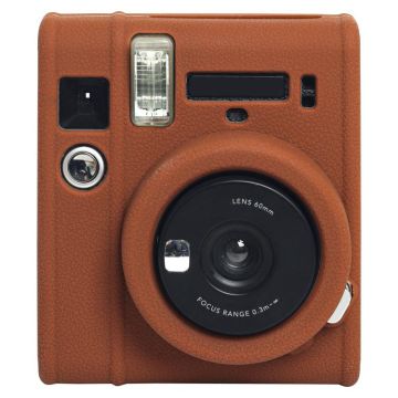 Soft Silicone Protective Case for Fujifilm Instax mini 40 (Brown)