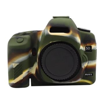 For Canon EOS 5D Mark II Soft Silicone Protective Case(Camouflage)