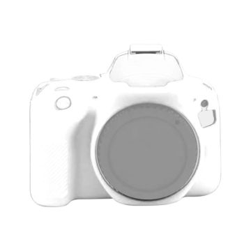 For Canon EOS 200D / EOS 200D Mark II Soft Silicone Protective Case(White)