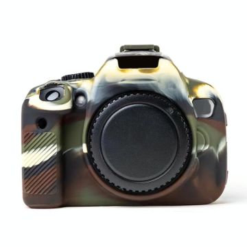For Canon EOS 600D Soft Silicone Protective Case(Camouflage)