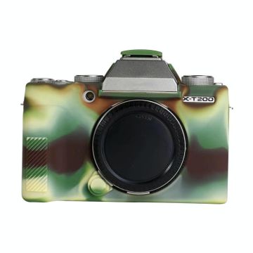 Soft Silicone Protective Case for FUJIFILM X-T200 (Camouflage)