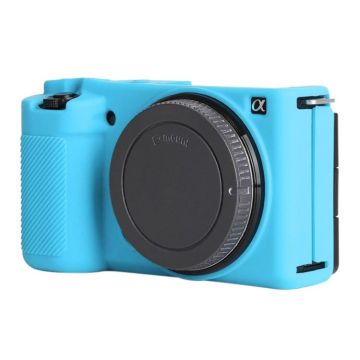 For Sony ZV-E10 Soft Silicone Protective Case (Blue)