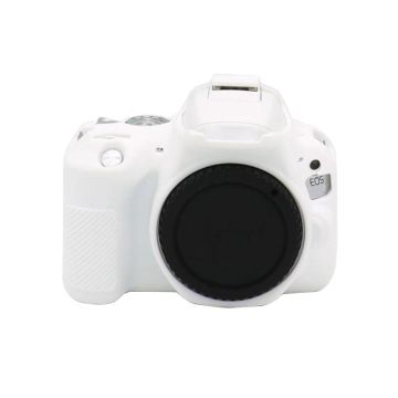 For Canon EOS 250D Soft Silicone Protective Case (White)
