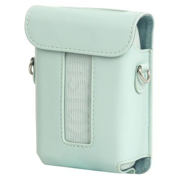 For FUJIFILM Instax mini Link 3 Full Body Leather Case Bag with Strap(Green)