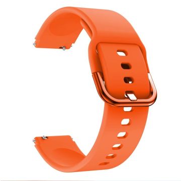 For Xiaomi Mi Watch Electroplating Buckle Silicone Watch Band(Orange)