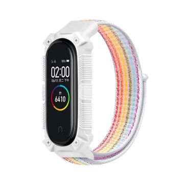 For Xiaomi Mi Band 6 / 5 / 4 / 3 Armor Nylon Strap Watch Band(Colorful)