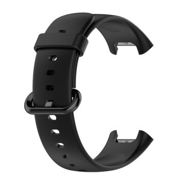 For Xiaomi Redmi Watch 2 Solid Color Silicone Strap Watch Band(Black)