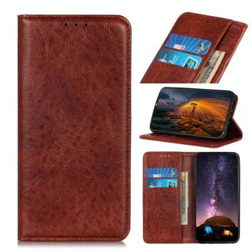 For Nokia C20 Plus Magnetic Crazy Horse Texture Horizontal Flip Leather Phone Case(Brown)