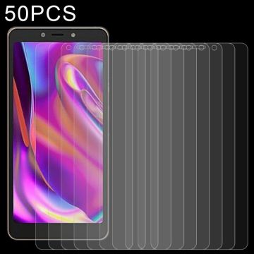 50 PCS 0.26mm 9H 2.5D Tempered Glass Film For Itel P33 Plus