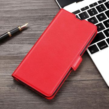 For OPPO A94 5G / F19 Pro Plus Ultra-thin Voltage Side Buckle PU + TPU Leather Phone Case(Red)