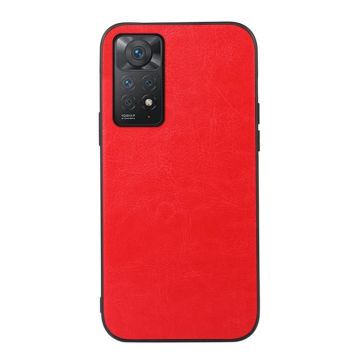 For Xiaomi Redmi Note 11 Pro Global Crazy Horse Texture PU Phone Case(Red)