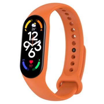 For Xiaomi Mi Band 7 / 7NFC / 6 / 6 NFC / 5 / 5 NFC / Amazfit Band 5 Official Silicone Watch Band(Official Orange)