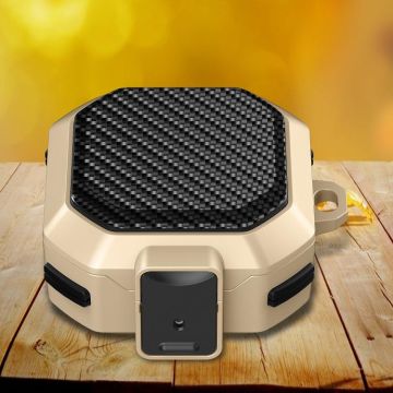 For Samsung Galaxy Buds Live/Buds Pro/Buds 2/2 Pro Anti-fall Earphones Case with Switch (Gold)