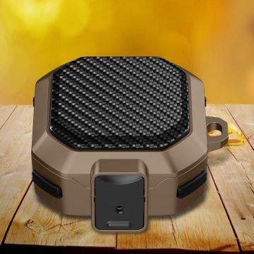 For Samsung Galaxy Buds Live/Buds Pro/Buds 2/2 Pro Anti-fall Earphones Case with Switch (Brown)