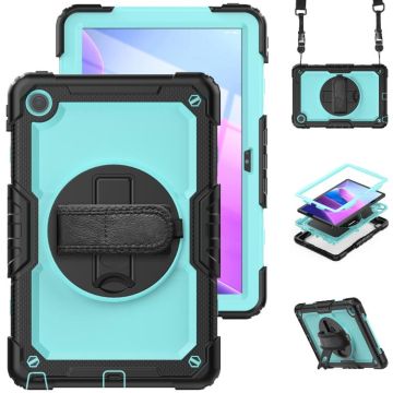 For Lenovo Tab M10 Plus 10.6 3rd Gen 2022 Silicone + PC Tablet Case(Light Blue + Black)