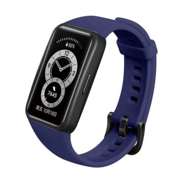 For Huawei Band 6 Silicone Watch Band(Blue)