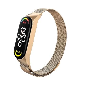 For Xiaomi Mi Band 7 Milanese Metal Watch Band(Rose Gold)