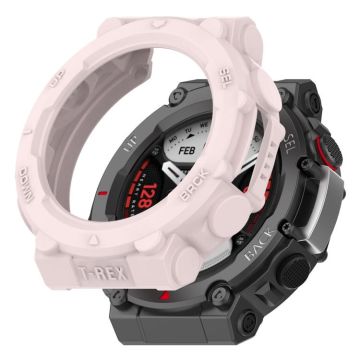 For&#x20;Amazfit&#x20;T-Rex&#x20;2&#x20;Armor&#x20;Hollow&#x20;TPU&#x20;Watch&#x20;Case&#x28;Light&#x20;Pink&#x29;