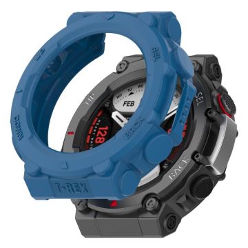For&#x20;Amazfit&#x20;T-Rex&#x20;2&#x20;Armor&#x20;Hollow&#x20;TPU&#x20;Watch&#x20;Case&#x28;Dark&#x20;Blue&#x29;