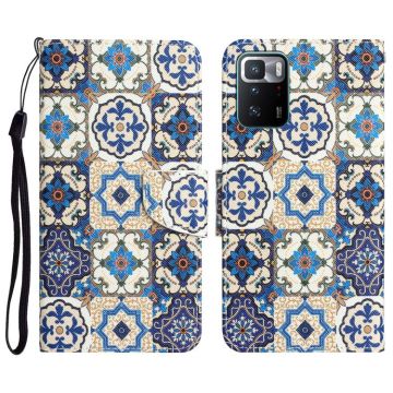 For Xiaomi Redmi Note 10 Pro 5G Colored Drawing Leather Phone Case(Vintage Totem)