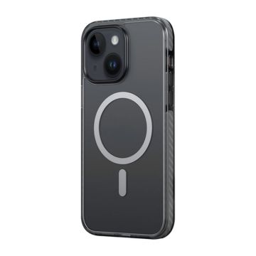 For iPhone 14 ROCK Double-layer Armor Shield MagSafe Magnetic Phone Case (Black)