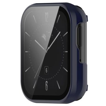 For OPPO Watch 3 Tempered Glass Film PC Watch Case(Ink Blue)