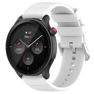 For Amazfit GTR 4 22mm Silicone Watch Band(White)