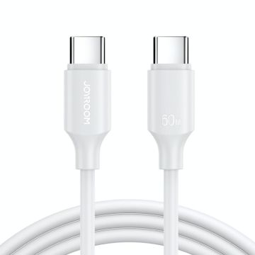 JOYROOM S-CC060A9 60W USB-C/Type-C to USB-C/Type-C Fast Charging Data Cable, Length: 1m(White)