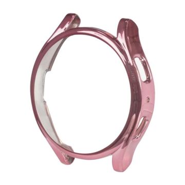 For Samsung Galaxy Watch5 Pro 45mm Electroplating Hollow Half-pack TPU Protective Case(Pink)