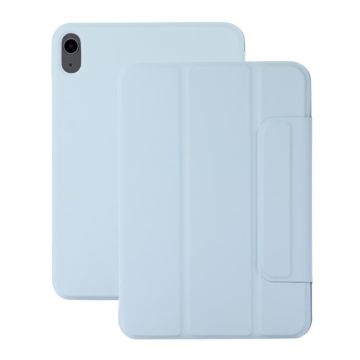For iPad 2025 / 2022 3-fold Magnetic Buckle Leather Smart Tablet Case(White Ice Blue)