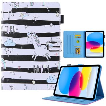 For iPad 2025 / 2022 Colored Drawing Leather Smart Tablet Case(Unicorn)