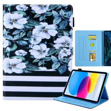 For iPad 2025 / 2022 Colored Drawing Leather Smart Tablet Case(Pear Flowers)