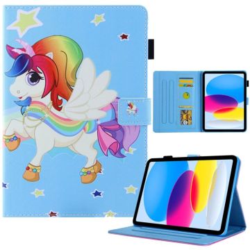 For iPad 2025 / 2022 Colored Drawing Leather Smart Tablet Case(Star Unicorn)
