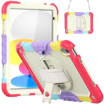 For iPad 2025 / 2022 Silicone + PC Full Body Protection Tablet Case(Camouflage Red)