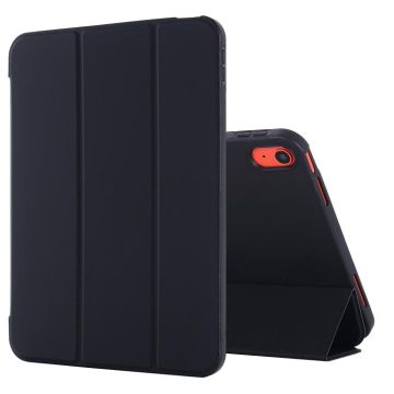 For iPad 2025 / 2022 Tri-fold Holder Tablet Leather Case(Black)