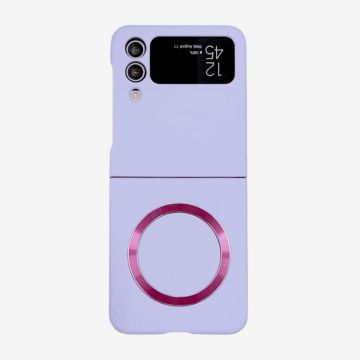 For Samsung Galaxy Z Flip3 5G Skin Feel MagSafe Magnetic Phone Case(Purple)
