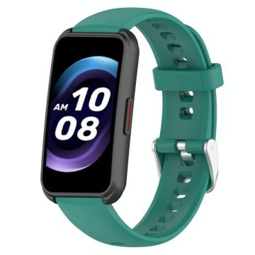 For Keep Band B5 / B4 / B4 Lite 16mm Glossy Surface Silicone Watch Band(Pine Green)