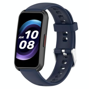 For Keep Band B5 / B4 / B4 Lite 16mm Glossy Surface Silicone Watch Band(Midnight Blue)