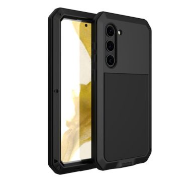 For Samsung Galaxy S23+ 5G RedPepper 360 Full Body Rugged Metal Life Waterproof Phone Case(Black)