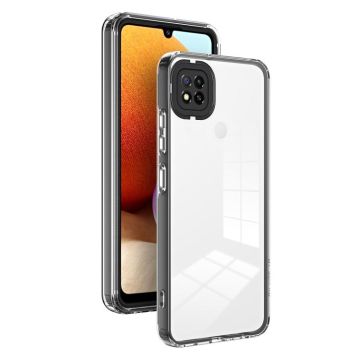 For Xiaomi Redmi 9C / Redmi 10A 3 in 1 Clear TPU Color PC Frame Phone Case(Black)