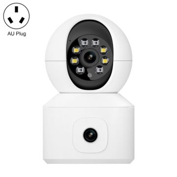 ESCAM QF010 2x2MP Dual Lens Dual Screen Surveillance WiFi Camera Support Two-way Voice & Motion Detection(AU Plug)