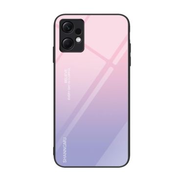 For Xiaomi Redmi Note 12 4G Global Colorful Painted Glass Phone Case(Purple Sky)