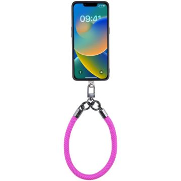 Universal Phone Short Lanyard(Rose Red + Purple)