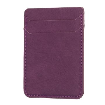 BFK13 Frosted Card Bag Mobile Phone Back Sticker(Dark Purple)