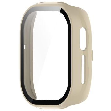 For Honor Watch 4 PC + 9H Tempered Glass Integrated Watch Case(Ivory White)